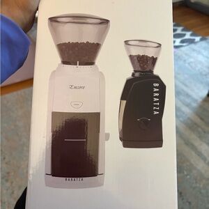 Encore White and Black Coffee Grinder